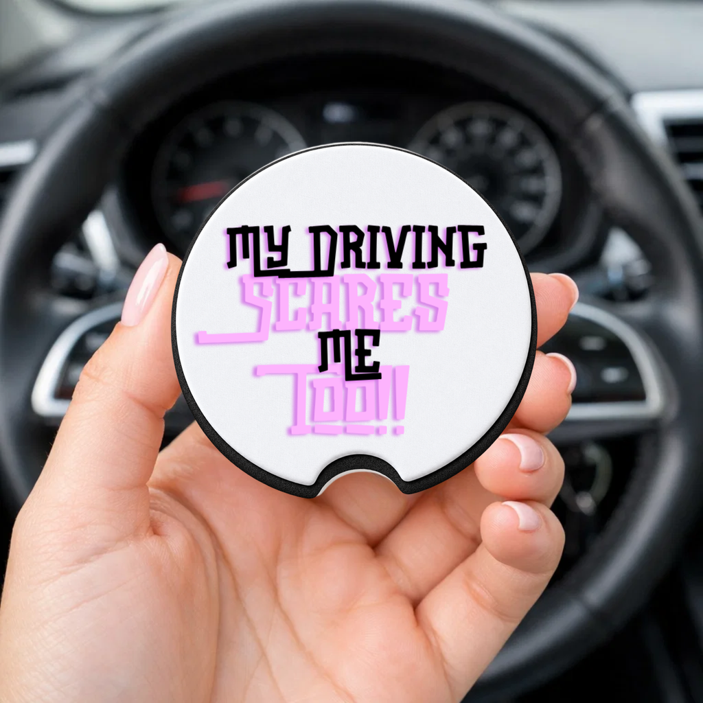 👑 Passenger Princess – Funny Car Coaster Set