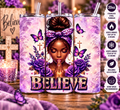 Believe – Purple Floral Faith 20oz Tumbler