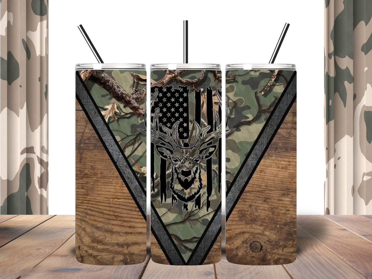 🦌 American Hunter Camo 20oz Tumbler