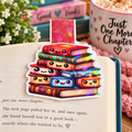 Cute Kawaii Books Holographic Magnetic Bookmark