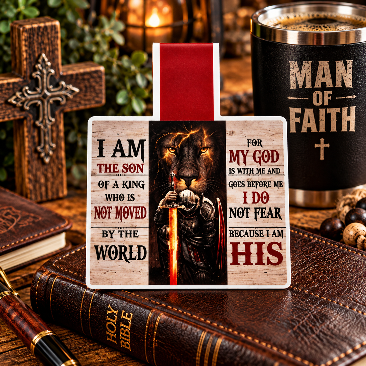 Son of a King Lion Christian Magnetic Bookmark