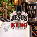 Jesus Is King Christian Magnetic Bookmark