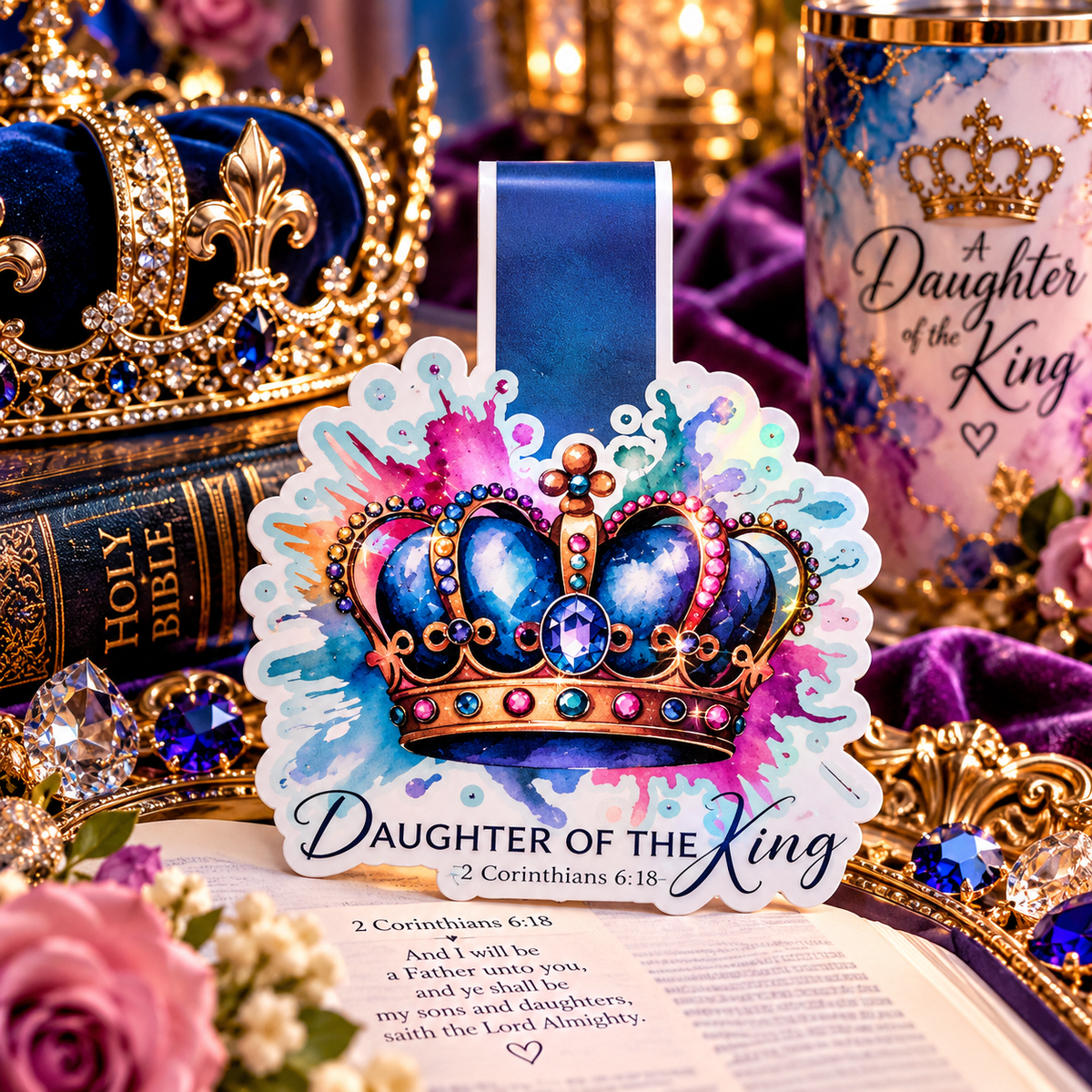 Daughter of the King Holographic Magnetic Bookmark