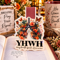 🌸 YHWH Every Breath Holographic Magnetic Bookmark