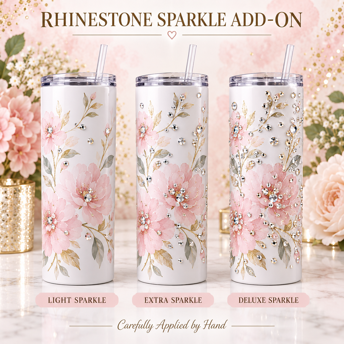 Rhinestone Sparkle Add-On for Tumblers