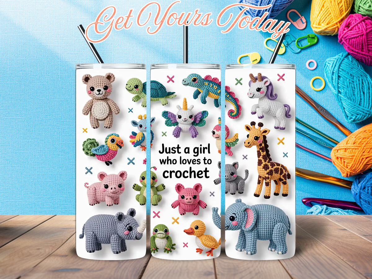 Just a Girl Who Loves to Crochet 20oz Tumbler