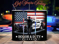 Honor &amp; Duty Patriotic Police Officer 20oz Tumbler