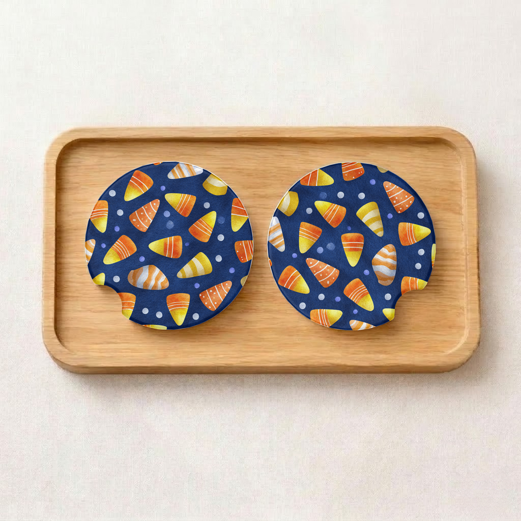 Candy Corn Car Coaster Set