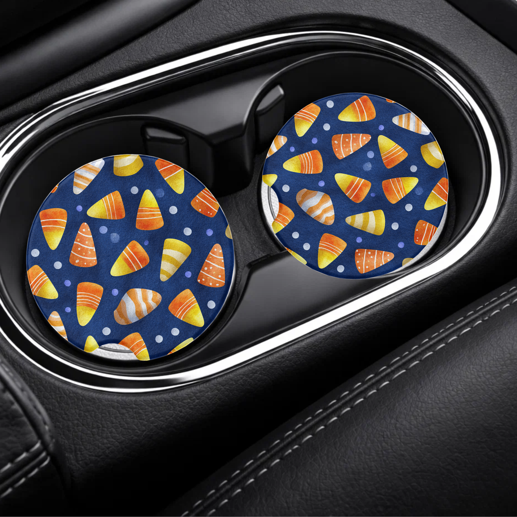Candy Corn Car Coaster Set