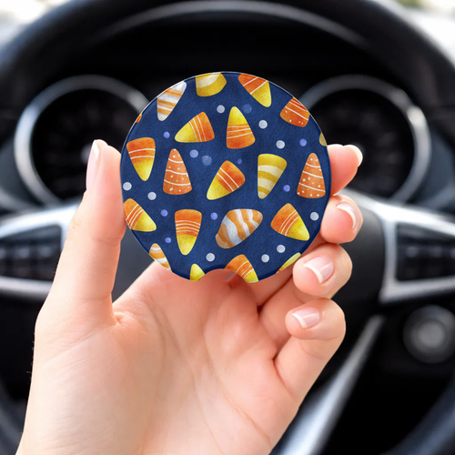 Candy Corn Car Coaster Set