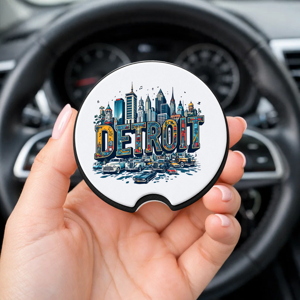 Detroit City Car Coaster Set