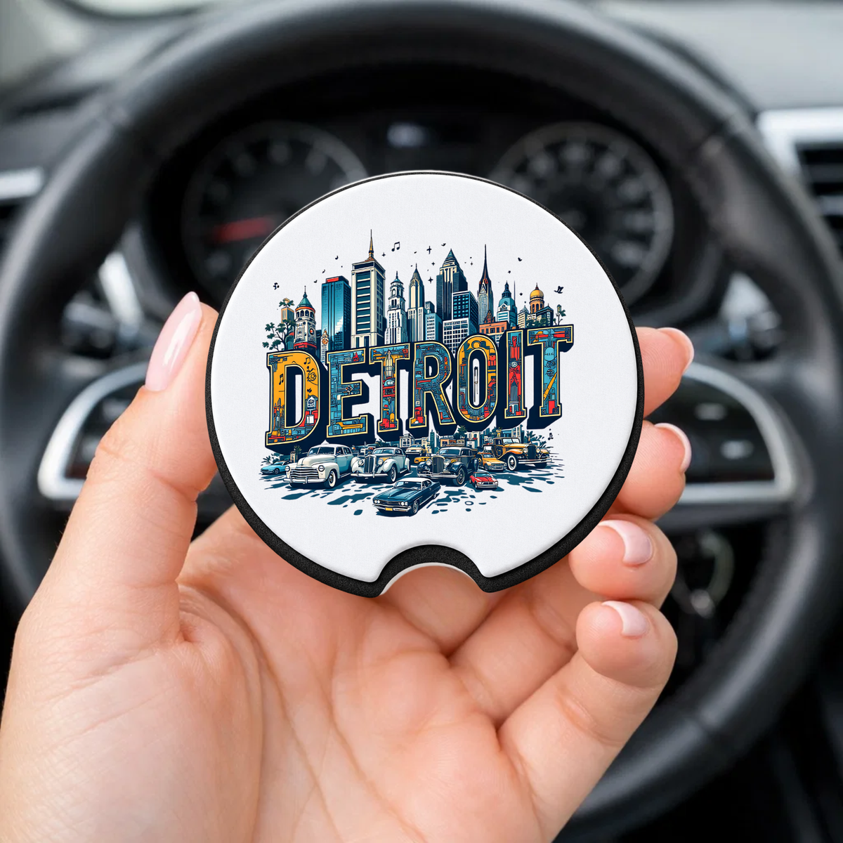 Detroit City Car Coaster Set