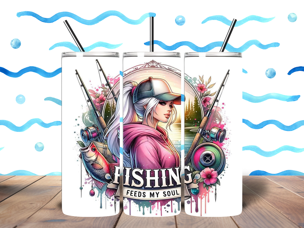 Fishing Feeds My Soul – 20oz Tumbler