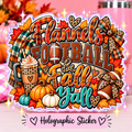 Flannels, Football & Fall Y’all Holographic Sticker