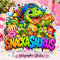 Snackasaurus Holographic Sticker