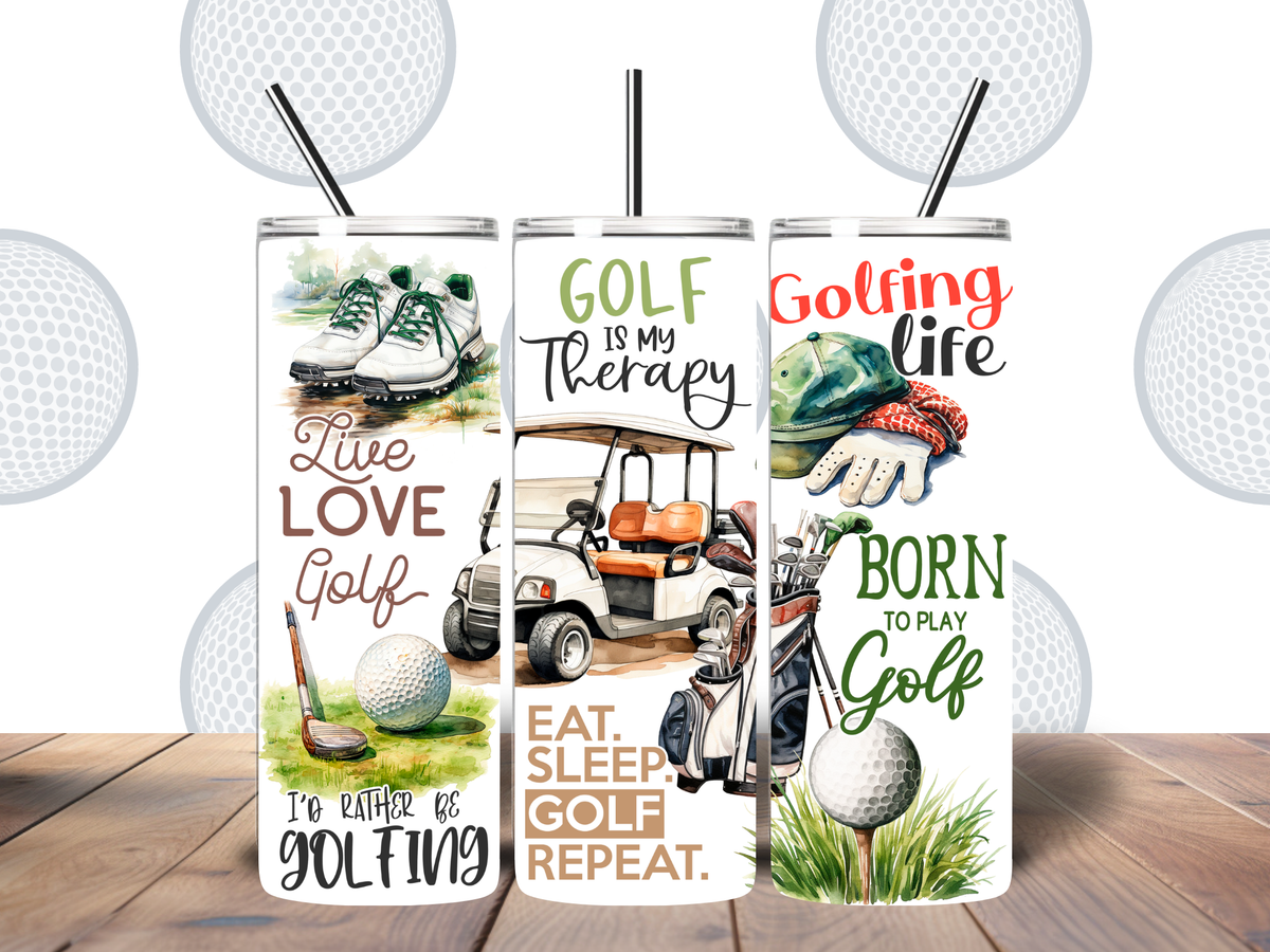 Golf Is My Therapy – 20oz Tumbler