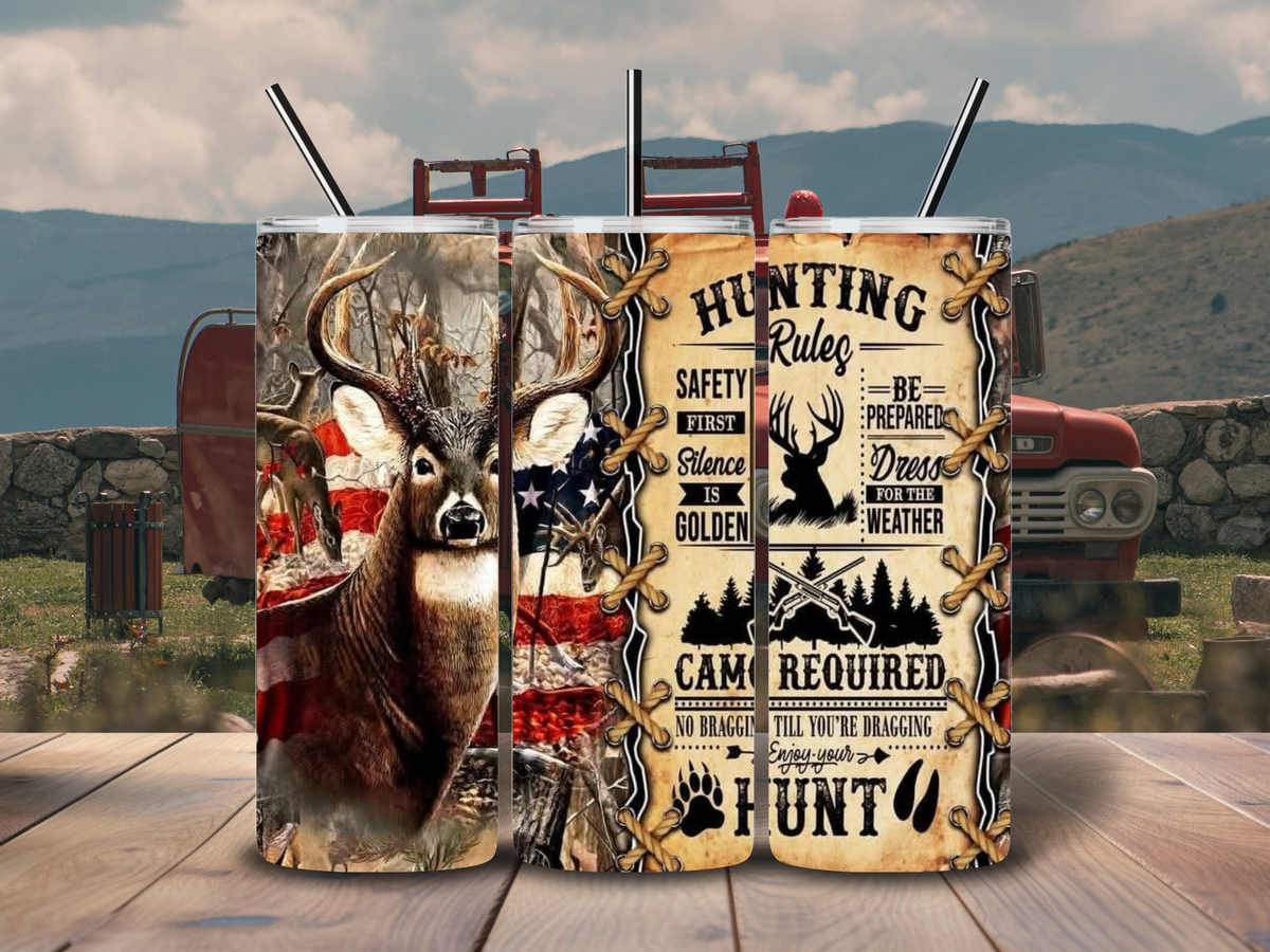 American Hunter’s Rules 20oz Tumbler