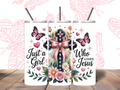 Just a Girl Who Loves Jesus – Christian 20oz Tumbler