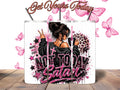 Not Today Satan Pink & Black 20oz Tumbler