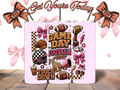 Pink Game Day Football Vibes 20oz Tumbler